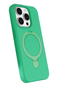 Apple iPhone 15 Pro Max Regal Magsafe Standlı Kapak - Yeşil