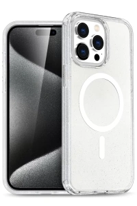 Apple iPhone 15 Pro Max Star Magsafe Kapak - Şeffaf