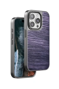 Apple iPhone 15 Pro Max Wave Kapak - Derin Mor
