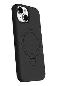 Apple iPhone 15 Regal Magsafe Standlı Kapak - Siyah