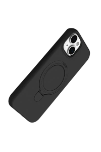 Apple iPhone 15 Regal Magsafe Standlı Kapak - Siyah