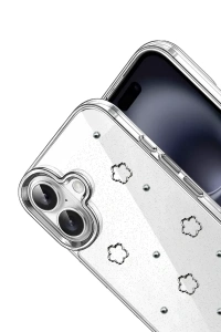 Apple iPhone 16 Fiyonk Desenli Kapak - Desen 2
