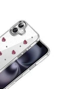Apple iPhone 16 Fiyonk Desenli Kapak - Desen 3