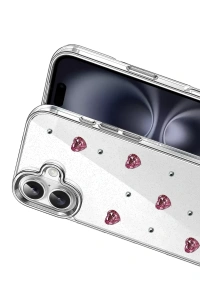 Apple iPhone 16 Fiyonk Desenli Kapak - Desen 3