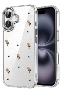 Apple iPhone 16 Fiyonk Desenli Kapak - Desen 6