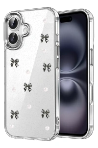 Apple iPhone 16 Fiyonk Desenli Kapak - Desen 8
