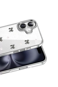 Apple iPhone 16 Fiyonk Desenli Kapak - Desen 8