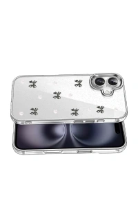 Apple iPhone 16 Fiyonk Desenli Kapak - Desen 8