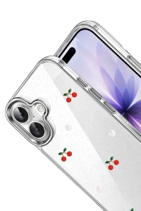 Apple iPhone 16 Fiyonk Desenli Kapak - Desen 9
