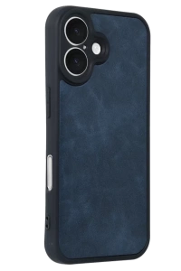 Apple iPhone 16 Kılıf Aras Deri Kapak - Lacivert