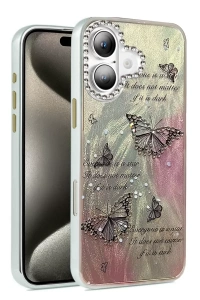 Apple iPhone 16 Kılıf Blade Aynalı Desenli Kapak - Desen 6