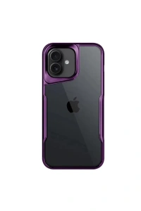 Apple iPhone 16 Kılıf Boyi Silikon Kapak - Derin Mor