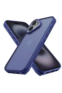 Apple iPhone 16 Kılıf Elegant Kapak - Lacivert