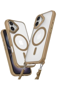 Apple iPhone 16 Kılıf Enka Magsafe Silikon Kılıf - Desert