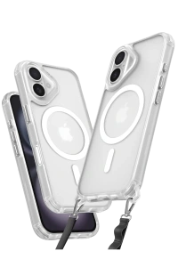 Apple iPhone 16 Kılıf Enka Magsafe Silikon Kılıf - Şeffaf