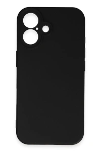 Apple iPhone 16 Kılıf First Silikon - Siyah