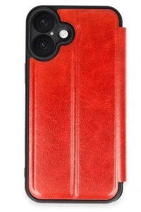 Apple iPhone 16 Kılıf Flip Cover - Kırmızı