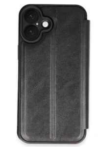 Apple iPhone 16 Kılıf Flip Cover - Siyah