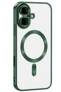 Apple iPhone 16 Kılıf Kross Magneticsafe Kapak - Koyu Yeşil