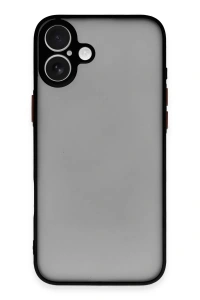 Apple iPhone 16 Kılıf Montreal Silikon Kapak - Siyah