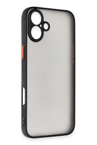 Apple iPhone 16 Kılıf Montreal Silikon Kapak - Siyah