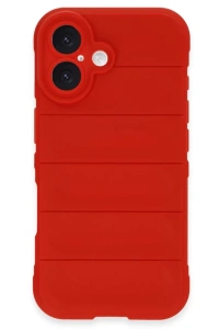 Apple iPhone 16 Kılıf Optimum Silikon - Kırmızı