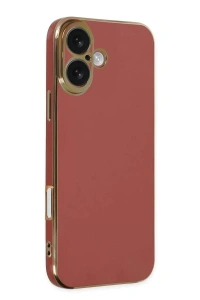 Apple iPhone 16 Kılıf Volet Silikon - Kırmızı