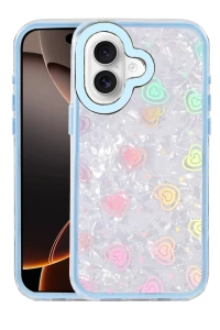 Apple iPhone 16 Lumi Desenli Kapak - Mavi