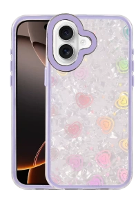Apple iPhone 16 Lumi Desenli Kapak - Mor