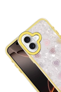 Apple iPhone 16 Lumi Desenli Kapak - Sarı