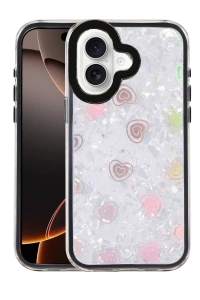 Apple iPhone 16 Lumi Desenli Kapak - Siyah