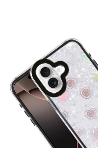 Apple iPhone 16 Lumi Desenli Kapak - Siyah