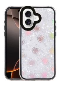 Apple iPhone 16 Lumi Desenli Kapak - Siyah