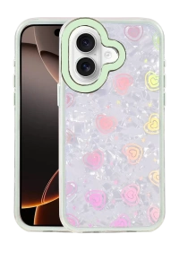 Apple iPhone 16 Lumi Desenli Kapak - Yeşil