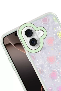 Apple iPhone 16 Lumi Desenli Kapak - Yeşil