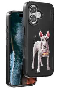 Apple iPhone 16 Perma Desenli Kapak - Siyah
