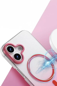 Apple iPhone 16 Plus Glossy Magsafe Kapak - Mavi