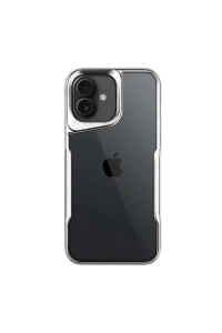 Apple iPhone 16 Plus Kılıf Boyi Silikon Kapak - Gümüş