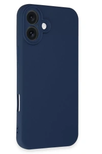 Apple iPhone 16 Plus Kılıf First Silikon - Lacivert