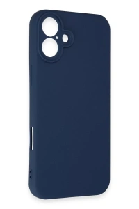 Apple iPhone 16 Plus Kılıf First Silikon - Lacivert