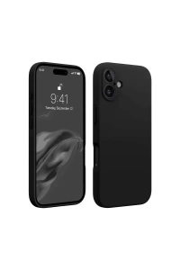 Apple iPhone 16 Plus Kılıf First Silikon - Siyah