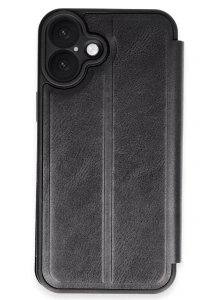 Apple iPhone 16 Plus Kılıf Flip Cover - Siyah