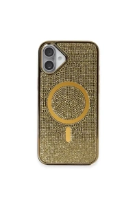 Apple iPhone 16 Plus Kılıf Helen Magsafe Kapak - Gold