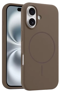 Apple iPhone 16 Plus Kılıf Jully Magsafe Kapak - Kahverengi