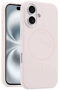 Apple iPhone 16 Plus Kılıf Jully Magsafe Kapak - Pudra