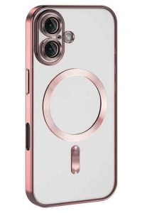 Apple iPhone 16 Plus Kılıf Kross Magneticsafe Kapak - Pembe