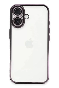 Apple iPhone 16 Plus Kılıf Lensli Silikon - Mor