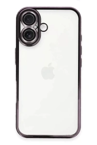 Apple iPhone 16 Plus Kılıf Lensli Silikon - Mor