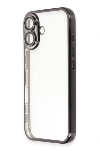 Apple iPhone 16 Plus Kılıf Lensli Silikon - Siyah