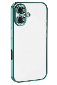 Apple iPhone 16 Plus Kılıf Lensli Silikon - Turkuaz
